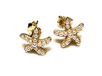 Orecchini Donna MARE in Argento Perla STELLE MARINE PERLE AG G